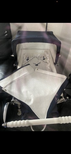 Vintage silver cross pram - silver,