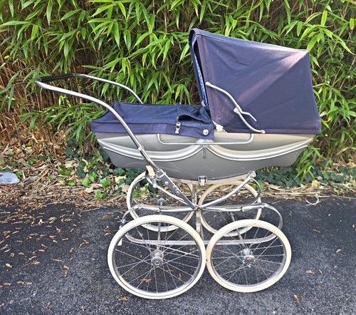 Vintage silver cross pram - vintage,